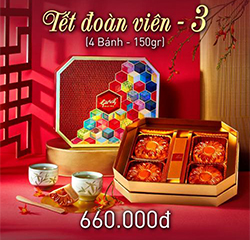 HỘP 4 BÁNH TRUNG THU GIVRAL TẾT ĐOÀN VIÊN 3